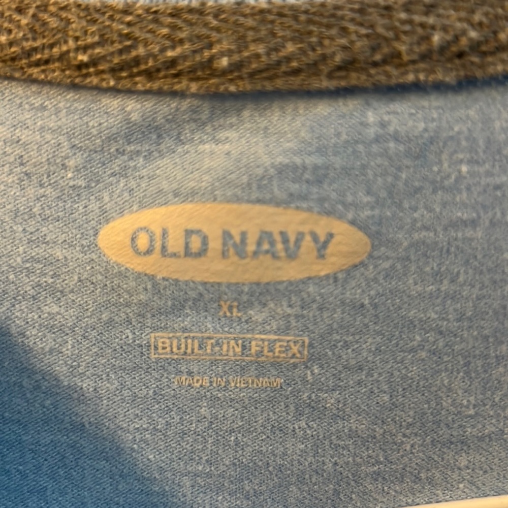 Old Navy Light Blue Mens Polo Shirt